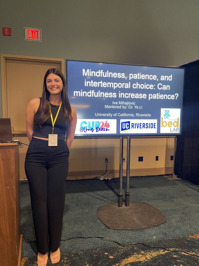 Iva, Alyssa, and Shreya present at NCUR photo 1